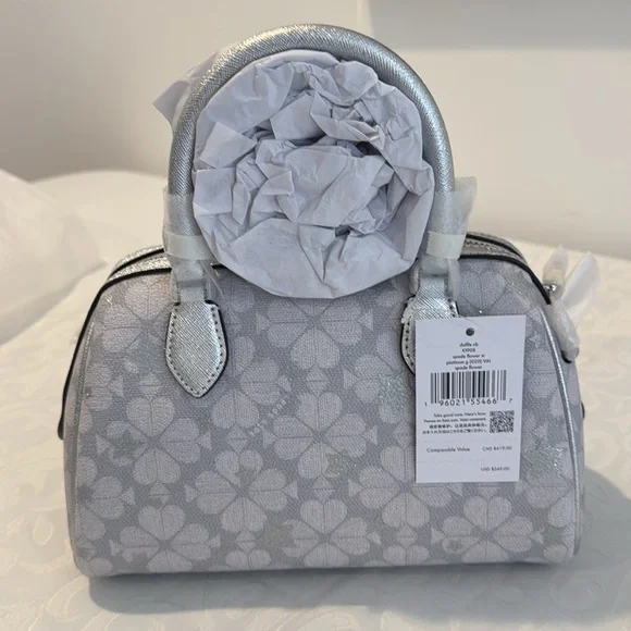 🎉HP🎉♠️Kate spade Spade Flower Star Toss Small Dolly Duffle Crossbody - Picture 6 of 15